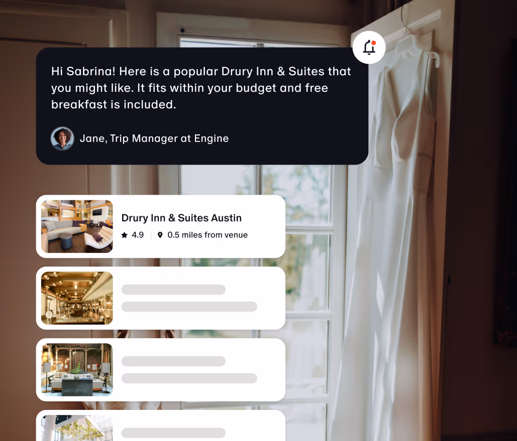 A list of hotels
